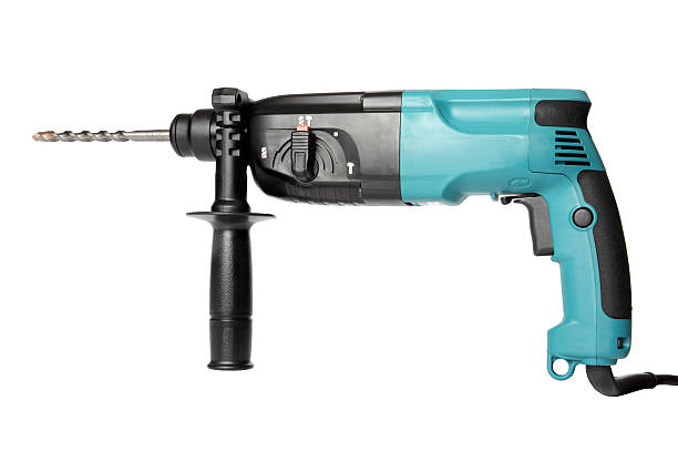 Hammer drill. Isolated on white. Cut out.